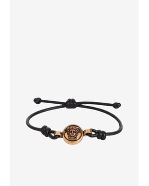 Versace Medusa Leather Bracelet - White