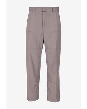 Thom Browne Belted Carpenter Pants - Gray