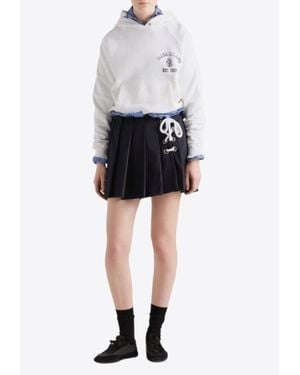 Prada Vintage Logo Hooded Sweatshirt - Black