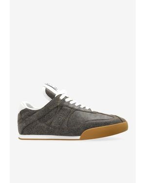 Chloé Kick Low-Top Suede Sneakers - Brown