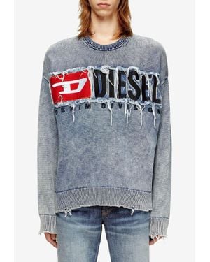 DIESEL K-Fronzi Crewneck Sweatshirt - Grey