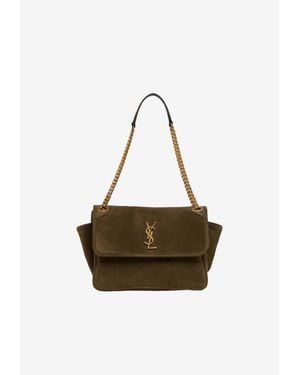 Saint Laurent Niki Tripouch Shoulder Bag - Green