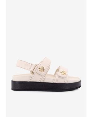 Tory Burch Kira Leather Sandals - White