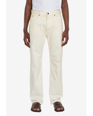 Ferragamo Straight-Leg Jeans - White