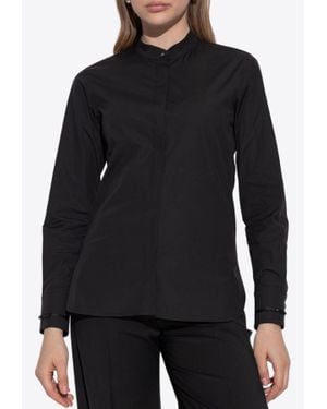 Max Mara Otranto Mandarin Collar Shirt - Black
