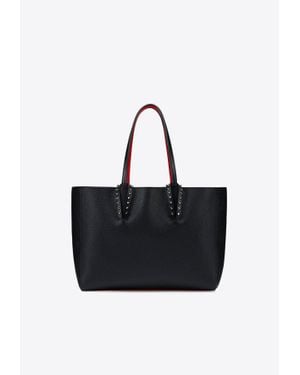 Christian Louboutin Small Cabata Studded Leather Tote Bag - Black