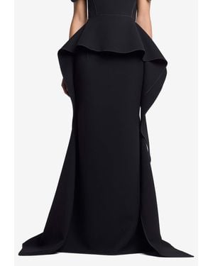 Maticevski Snaking Long Tailored Skirt - Black