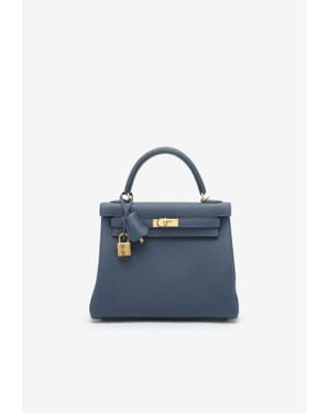 Hermès Kelly 25 Retourne - Blue