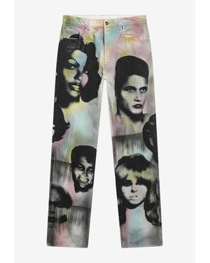 Versace The Party Printed Jeans - White