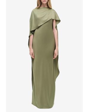 Jonathan Simkhai Izel Cape Gown - Green
