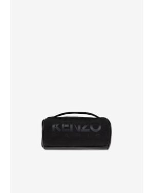 KENZO 48 Pouch Bag With Logo-Print - Black