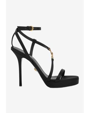 Versace Medusa '95 115 Satin Sandals - Black