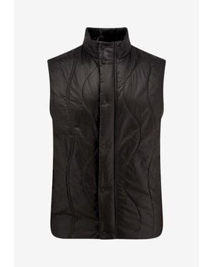 Herno Padded Quilted Vest - Black