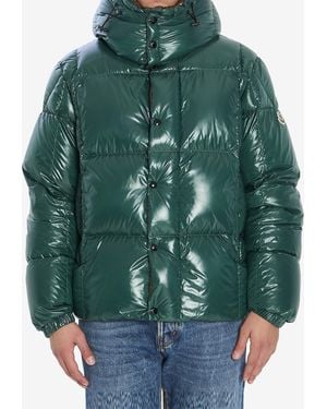 Moncler Parana Nylon Laqué Puffer Jacket - Green