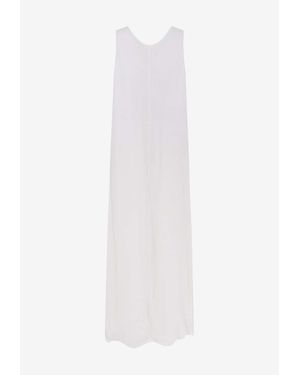 Aspesi Cut-Out Midi Dress - White