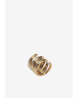 Panconesi Spiral Two-Tone Ring - White