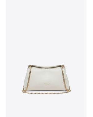 Prada Small Tumulte Leather Shoulder Bag - Natural