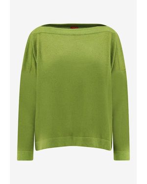 F Cashmere Daisy 1 Cashmere Sweater - Green