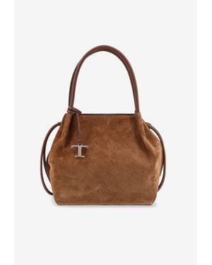 Tod's Suede Shoulder Bag - Brown
