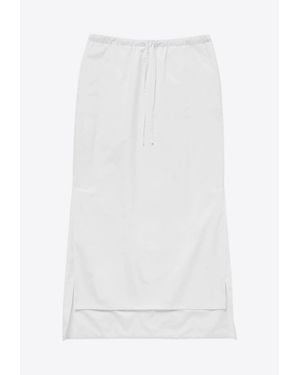 1989 STUDIO Asymmetric Midi Skirt - White