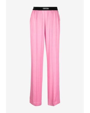 Tom Ford Wide Straight-leg Pants - Pink