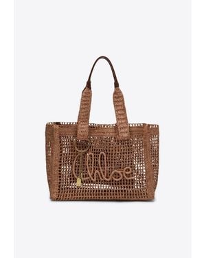 Chloé Summer Banana East-West Summer Bag - Brown