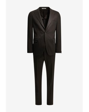 Tagliatore Vesuvio Single-Breasted Suit - Black