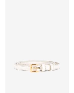 Prada Calf Leather Belt - Natural