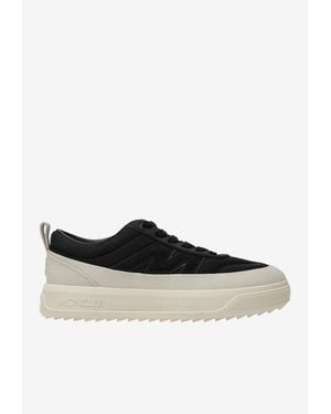 Moncler Altive Suede And Nubuck Sneakers - Black