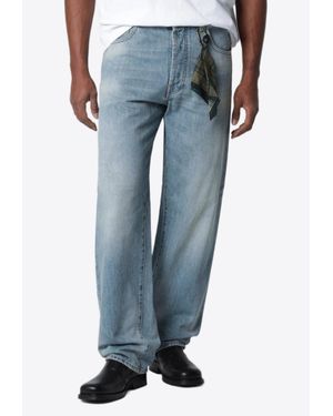 DARKPARK Washed Straight-Leg Jeans - Blue