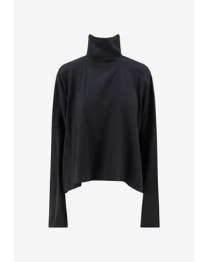 Rick Owens Jumbo Tabard Alpaca And Wool-Blend Top - Black