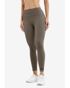 THE GIVING MOVEMENT x YOOX Logo Patch High-Rise Leggings - Grey
