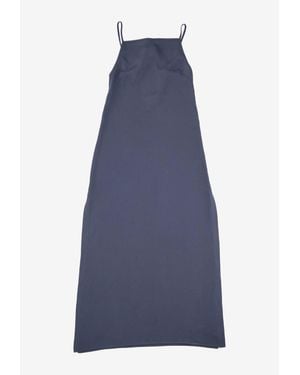 P.A.R.O.S.H. Halterneck Midi Dress - Blue