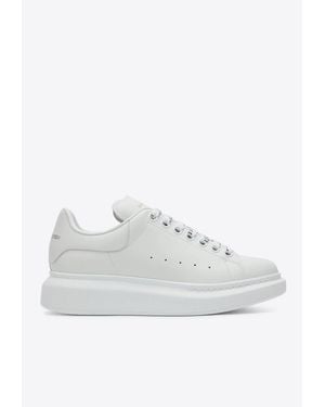McQueen Oversize Calfskin Sneakers - White