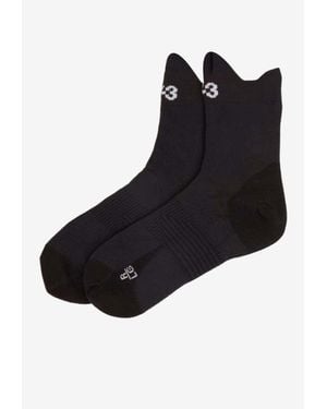 Y-3 Thin Lightweight Knit Running Socks - Black