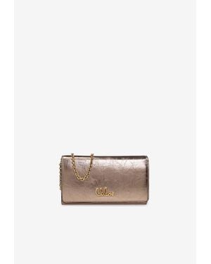 Chloé Iconic Leather Clutch in Black | Lyst Canada