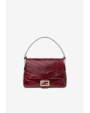 Fendi Mamma Baguette Shoulder Bag - Red