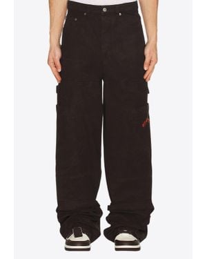 Off-White c/o Virgil Abloh Overdyed Carpenter Pants - Black