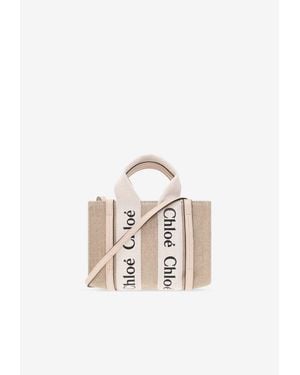 Chloé Mini Woody Handbag - White