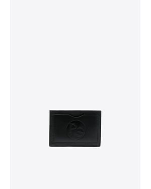 Paul Smith Debossed Logo Leather Cardholder - White