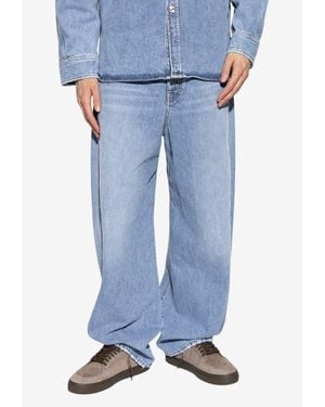 Givenchy Wide-Leg Denim Trousers - Blue
