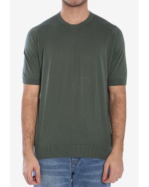 John Smedley Kempton Crewneck T-Shirt - Green