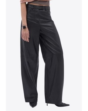 Remain Cocoon Leather Pants - Blue