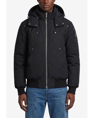 Moose Knuckles Padded Bomber Jacket - Black