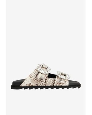 Roger Vivier Slidy Viv' Slides - White