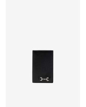 Gucci Horsebit Leather Long Cardholder - White