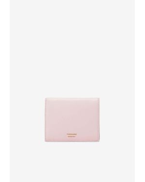 Ferragamo Bi-Fold Leather Wallet - Pink