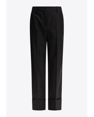 Valentino Wool Tailored Pants - Black