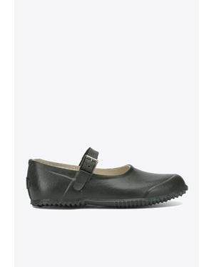 Superga 803 Mary-Jane Rubber Ballet Flats - Green