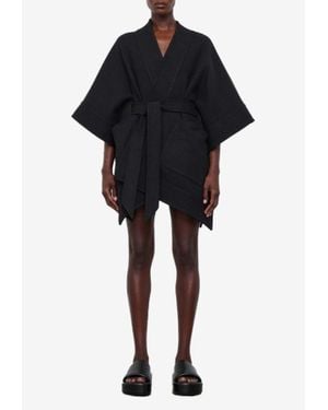 Wardrobe NYC Brushed Belted Kimono - Black